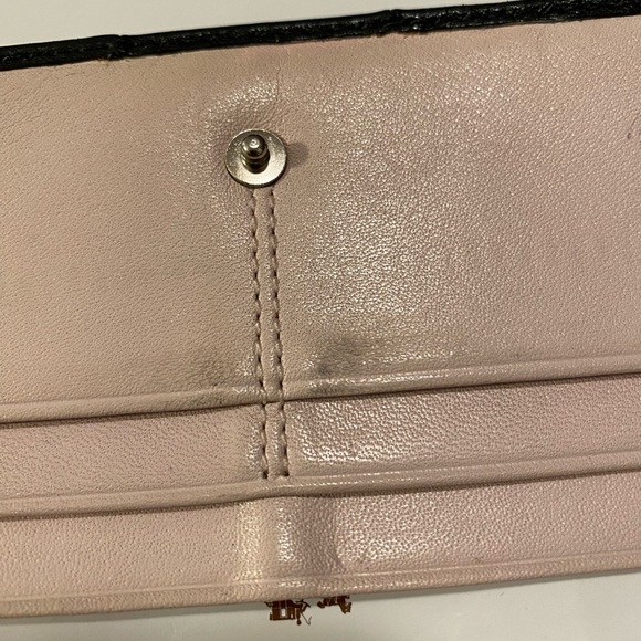 Black Coach Long Wallet - Picture 3 of 4